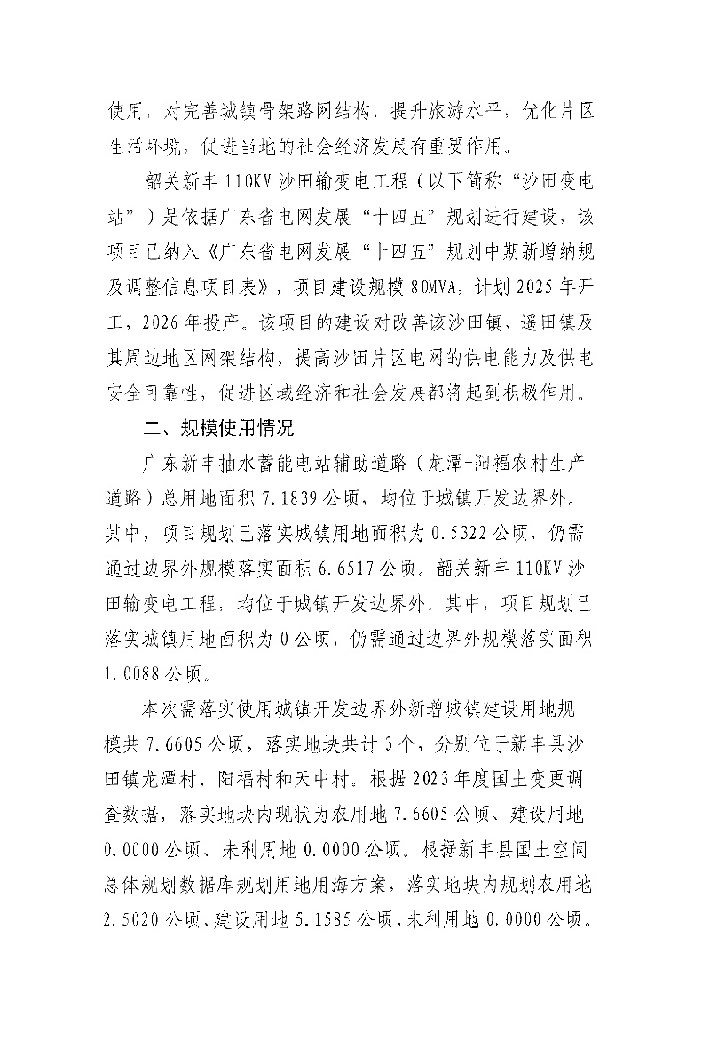 关于《韶关市新丰县城镇开发边界外新增城镇建设用地规模落实使用情况表[广东新丰抽水蓄能电站辅助道路（龙潭-阳福农村生产道路）、韶关新丰110KV沙田输变电工程]》的公示02.jpg