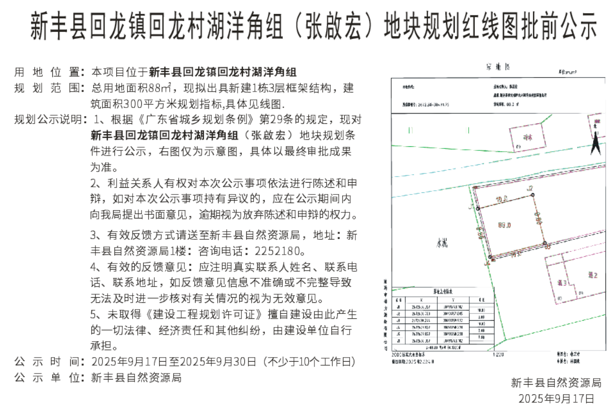 新丰县回龙镇回龙村湖洋角组(张啟宏)地块规划红线图批前公示.jpg