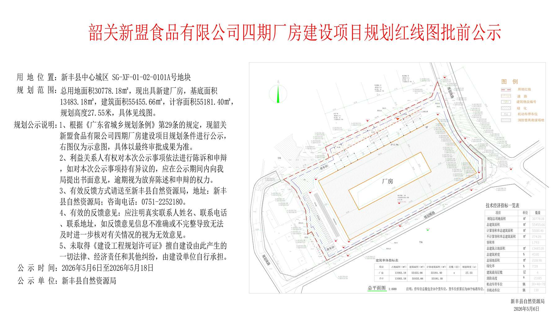 韶关新盟食品有限公司四期厂房建设项目规划红线图批前公示.jpg
